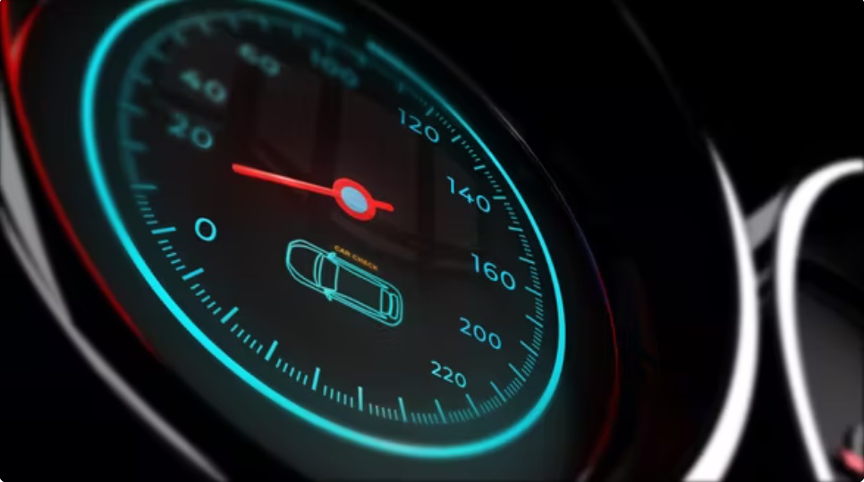 پروژه افترافکت لوگوی کیلومتر خودرو Car Speedometer Logo
