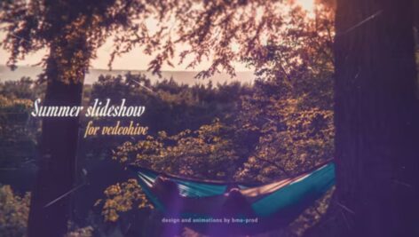 پروژه افترافکت نمایش اسلاید تابستانی Summer Chill Slideshow