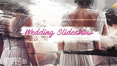 پروژه افترافکت اسلایدشو براش عروسی Wedding Brush Slideshow