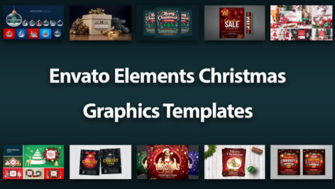 ۱۰۰ قالب گرافیکی کریسمس Christmas Graphics Templates