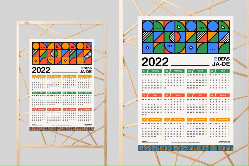 تقویم 2022 Calendar