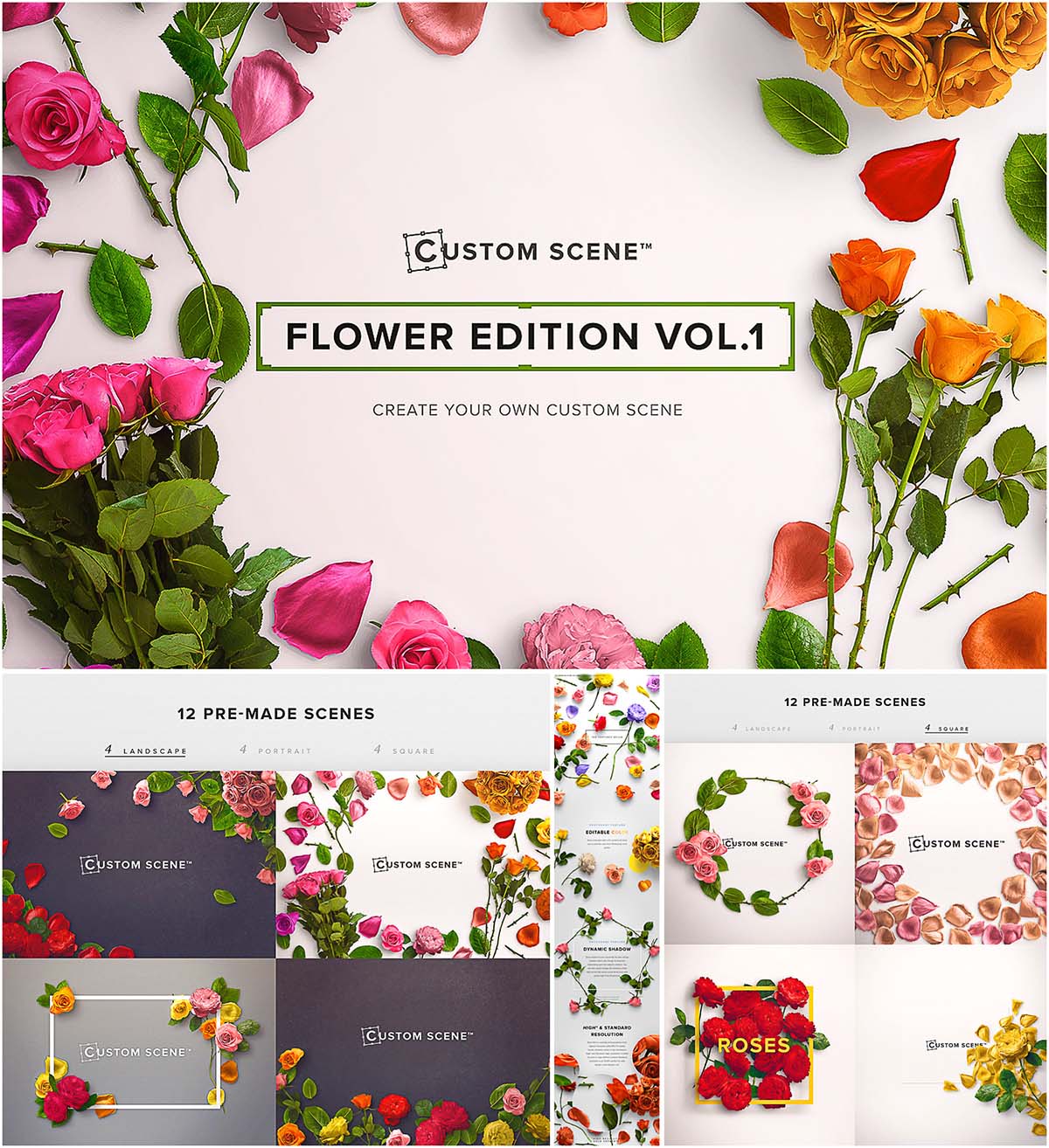 دانلود صحنه آماده انواع گل Flower Edition Vol. 1 - Custom Scene