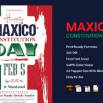 دانلودبروشور روز قانون اساسی مکزیک Mexico Constitution Day Flyer Template