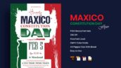 دانلودبروشور روز قانون اساسی مکزیک Mexico Constitution Day Flyer Template