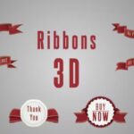 پروژه افترافکت روبان های سه بعدی 3D Ribbon After Effect