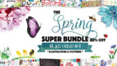 دانتلود مجموعه طراحی همه در یک بهار All In One Spring Design Bundle