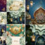 دانلود طرحهای وکتور عید فطر و ماه رمضان گرافیکی Eid Mubarak And Ramadan Kareem calligraphy design