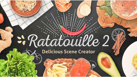 دانلود مجموعه تصویرهای آماده عکس غذا Ratatouille Delicious Scene