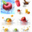 دانلود تصاویر با کیفیت میوه و سبزیجات در مایعات Shutterstock Splashing Fruits