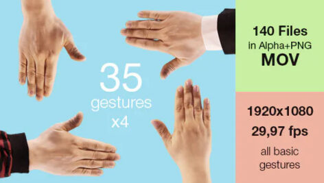 پروژه افترافکت حرکات لمس دست Hand Touch Gestures (Stock Footage)