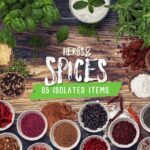 دانلود تکسچر دو بعدی صحنه آشپزخانه و گیاهان و ادویه جات Kitchen Scene Gen - Herbs & Spices
