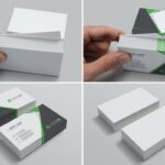 دانلود مدل های کارت ویزیت Realistic Business Card Mockups