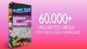 دانلود مجموعه 60000+ فونت انگلیسی 60000Unlimited Mega Font Pack