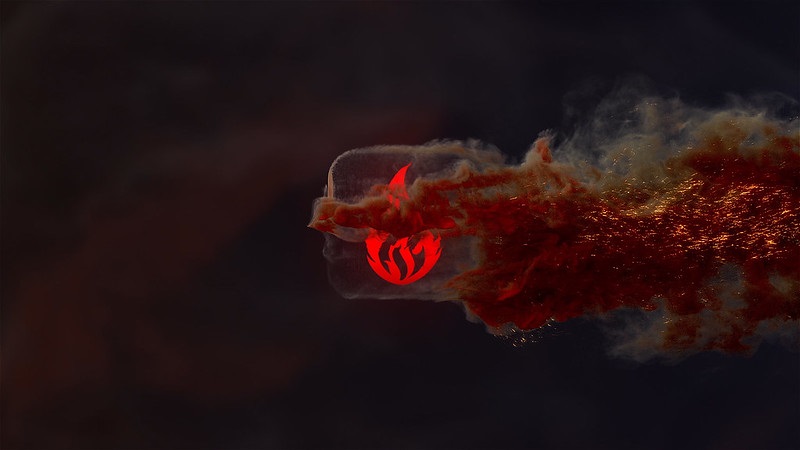 پروژه پریمیر نمایش لوگوی انفجار آتش