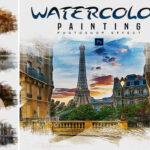 دانلود افکت فتوشاپ نقاشی آبرنگ Watercolor Painting Photoshop Effect