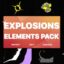 پروژه افترافکت انفجار عناصر Anime Explosion Elements After Effects