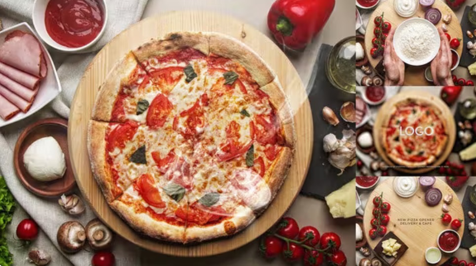 پروژه افترافکت افتتاحیه با پیتزا Creative Pizza Opener