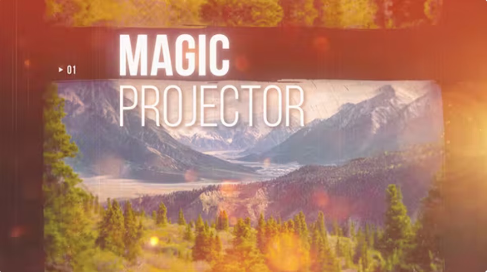 پروژه افترافکت پروژکتور جادویی Magic Projector 