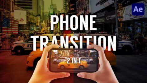 پروژه افترافکت ترانزیشن موبایل Phone Transitions