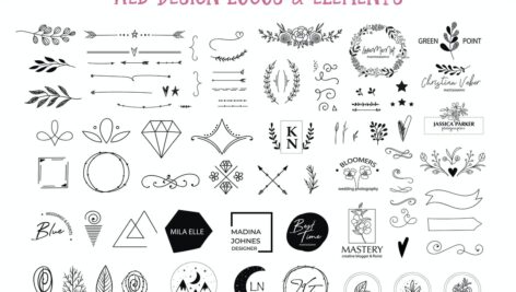 دانلود مجموعه عناصر و لوگوهای طراحی وب Web Design Elements & Logos