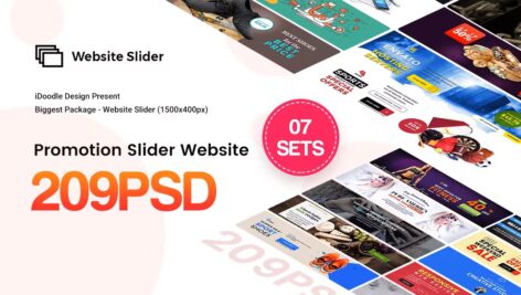 مجموعه اسلایدر تبلیغاتی وب سایت Promotion Website Slider