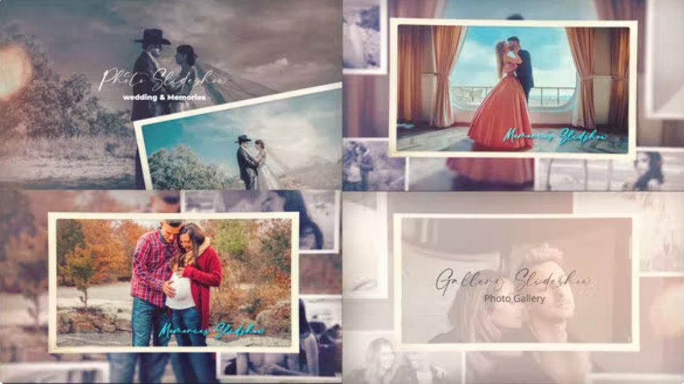 پروژه افترافکت اسلایدشو تصاویر خاطره انگیز Memories Slideshow