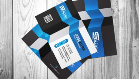 دانلود طرح لایه باز کارت ویزیت سه بعدی ۳D Business Card Design