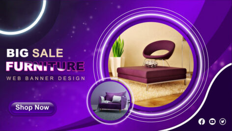 دانلود بنر تبلیغاتی مبلمان Furniture Promotional Banner