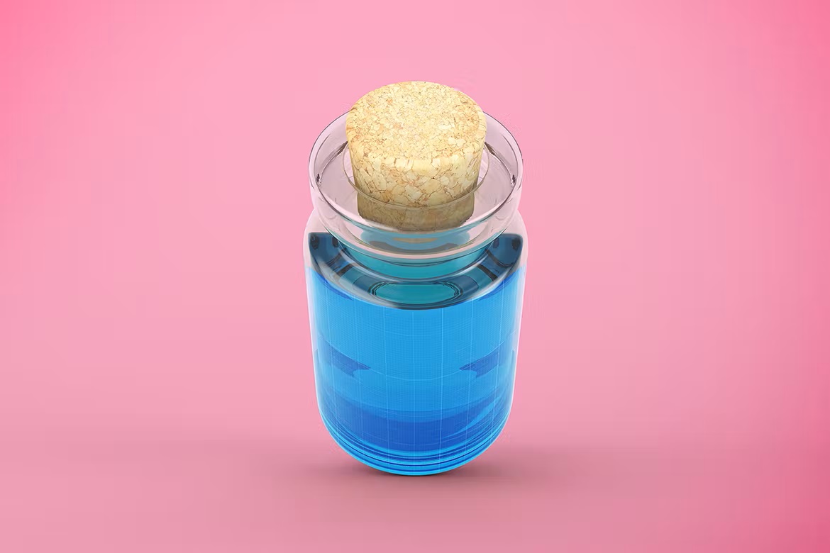 موکاپ بطری چوب پنبه Cork Bottle