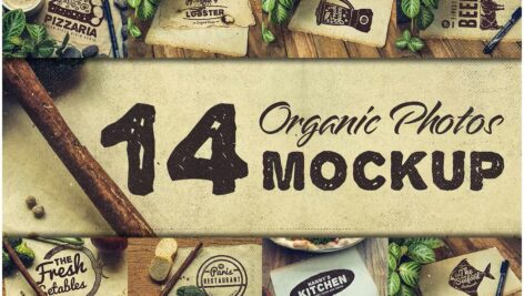 موکاپ مواد غذایی ارگانیک Organic Food Mockup