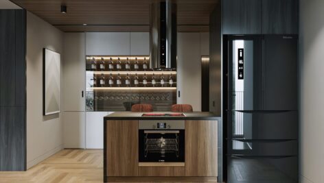 دانلود رایگان نمای سه بعدی نمای داخلی اتاق نشیمن و آشپزخانه 2022