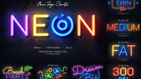 موکاپ لوگو دیوار نئون Neon Wall Logo