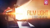 پروژه افترافکت نمایش لوگو با نورپردازی صحنه Film Light Logo Reveal