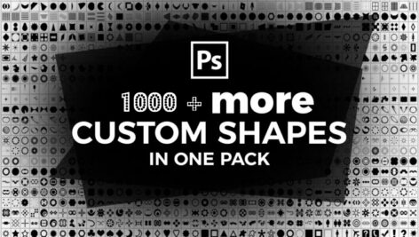 دانلود بیش از ۱۰۰۰ شیپ فتوشاپ Custom Shapes For Photoshop
