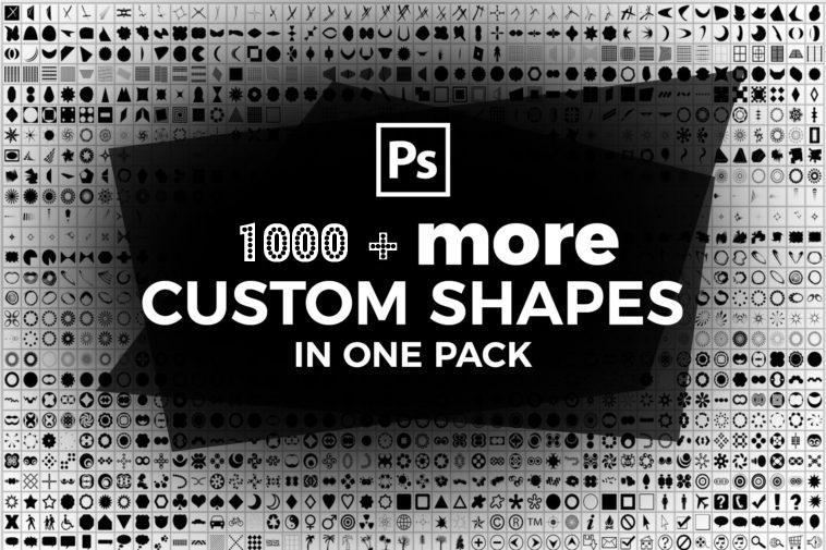 دانلود بیش از 1000 شیپ فتوشاپ Custom Shapes For Photoshop