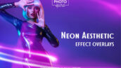 دانلود پوشش های جلوه زیبایی نئون Neon Aesthetic Effect Overlays