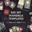 دانلود طرح های آماده ست اداری ماندالا Big Set Mandala Templates