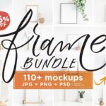 دانلود باندل بیش از 110 فریم موکاپ Frame Mockup Bundle