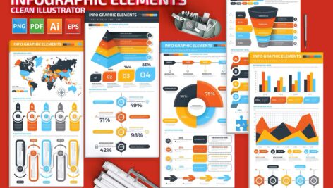 طرح های المان اینفوگرافیکی Infographics Element Design