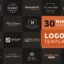 دانلود 30 لوگوی تایپوگرافی مینیمال 30Minimal Typography Logo Templates
