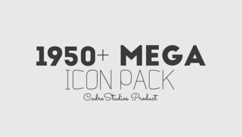 دانلود بیش از 1950 آیکون خطی Mega Icon Pack