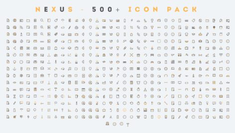 دانلود بیش از ۱۹۵۰ آیکون خطی Mega Icon Pack