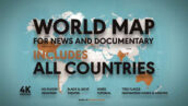 پروژه افترافکت نقشه جهان برای اخبار و مستند World Map for News and Documentary