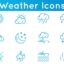 دانلود آیکون آب و هوا Weather Icons
