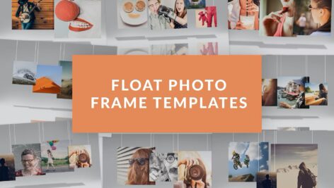 قالب قاب های عکس شناور Float Photo Frame