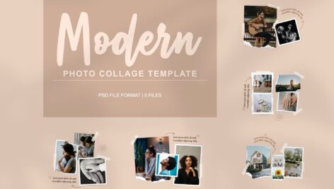 قالب کلاژ عکس مدرن Modern Photo Collage