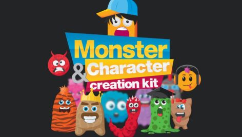 کیت ایلوستریتور خلق هیولا Monster Character Creation Kit