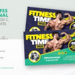 دانلود کارت ویزیت تناسب اندام و بدنسازی Fitness Time Business Card