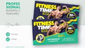 دانلود کارت ویزیت تناسب اندام و بدنسازی Fitness Time Business Card