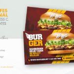 دانلود کارت ویزیت برگر فست فود Fast Food Burger Business Card